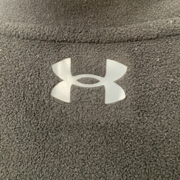 Boys Under Armour Black Fleece 1/4 Zip Pull Over Size 7 EUC - Picture 5 of 8